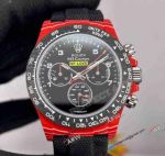 Rolex Daytona Carbon Fiber Porsche 993 Carrera Red Carbon Fiber Super Clone Watch 